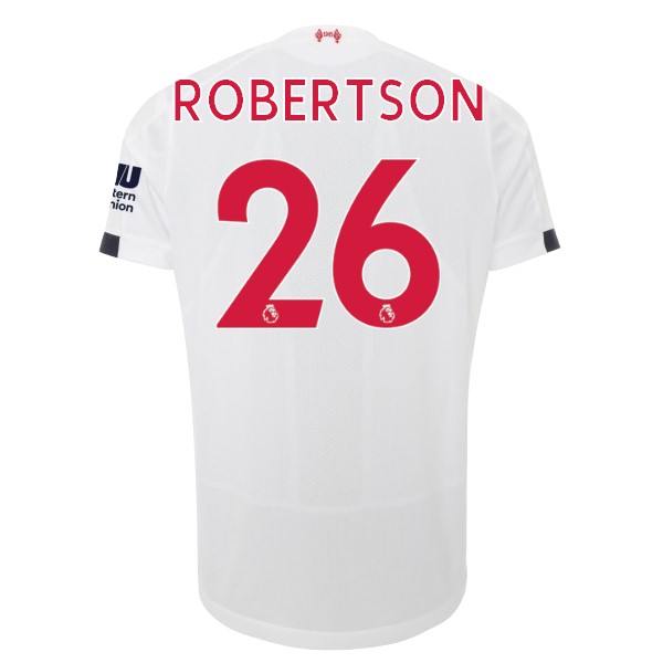 Trikot Liverpool NO.26 Robertson Auswarts 2019-20 Weiß Fussballtrikots Günstig